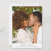 Faire-part de mariage Fleurs Classiques (Dos)