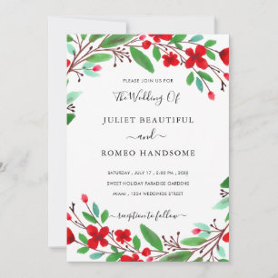 Faire-part de mariage Fleurs - Couleurs personnali