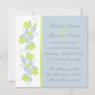Faire-part de mariage Fleurs de Chartreuse