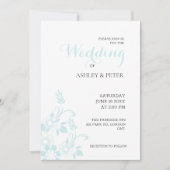 Faire-part de mariage Fleurs de coin (Devant)