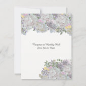 Faire-part de mariage Fleurs de jardin rustique do (Dos)