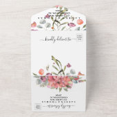 Faire-part de mariage Fleurs en chute (Dehors)