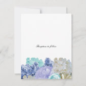 Faire-part de mariage Fleurs Mixtes Romantiques (Dos)