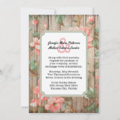 Faire-part de mariage Fleurs printanières rustique (Devant)