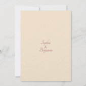 Faire-part de mariage Fleurs Roses à l'approche (Dos)