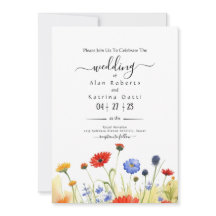 Faire-part de mariage Fleurs sauvages de Spring Me
