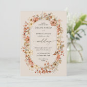 Faire-part de mariage Fleurs sauvages de Terracott (Debout devant)