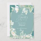 Faire-part de mariage | Fleurs sauvages et baies (Devant)