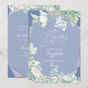 Faire-part de mariage   Fleurs sauvages et baies