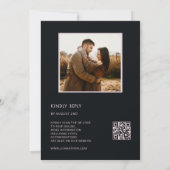 Faire-part de mariage Fleurs Texturées Sombres Hum (Dos)