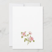 Faire-part de mariage Fleurs vintages (Dos)