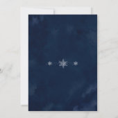 Faire-part de mariage Flocons de minuit (Dos)