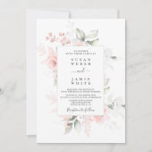 Faire-part de mariage floral (Devant)