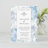 Faire-part de mariage floral (Debout devant)