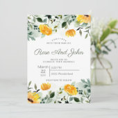 Faire-part de mariage floral (Debout devant)