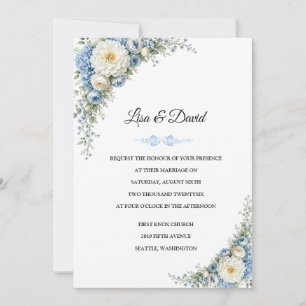 Faire-part de mariage floral