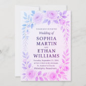 faire-part de mariage floral (Devant)