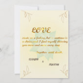 faire-part de mariage floral (Dos)