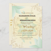 faire-part de mariage floral (Devant / Derrière)