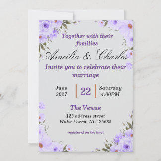 faire-part de mariage floral