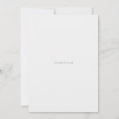 Faire-part de mariage floral (Dos)