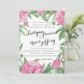 Faire-part de mariage floral (Debout devant)