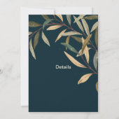 Faire-part de mariage floral (Dos)