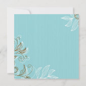 Faire-part de mariage floral (Dos)