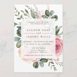 Faire-part de mariage floral