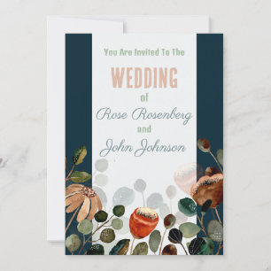 Faire-part de mariage floral