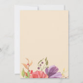 Faire-part de mariage floral (Dos)