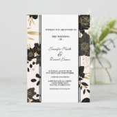 Faire-part de mariage floral (Debout devant)