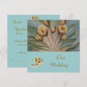 faire-part de mariage floral (Devant / Derrière)