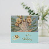 faire-part de mariage floral (Debout devant)