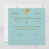 faire-part de mariage floral (Dos)