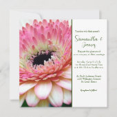 Faire-part de mariage floral (Devant)