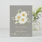 Faire-part de mariage floral (Debout devant)