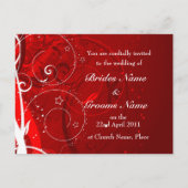 Faire-part de mariage floral (Dos)