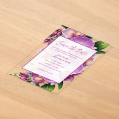 Faire-part de mariage floral (Poser)