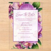 Faire-part de mariage floral (Recto)