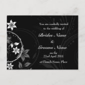 Faire-part de mariage floral (Dos)