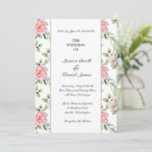 Faire-part de mariage floral (Debout devant)
