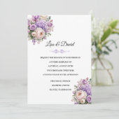 Faire-part de mariage floral (Debout devant)