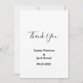 Faire-part de mariage floral (Dos)