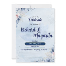 Faire-part de mariage floral