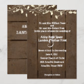 Faire-part de mariage Floral (Devant / Derrière)