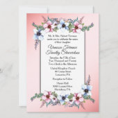 Faire-part de mariage floral (Devant)