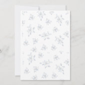 Faire-part de mariage floral (Dos)