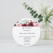 Faire-part de mariage floral (Debout devant)