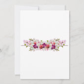 Faire-part de mariage - Floral01 (Dos)